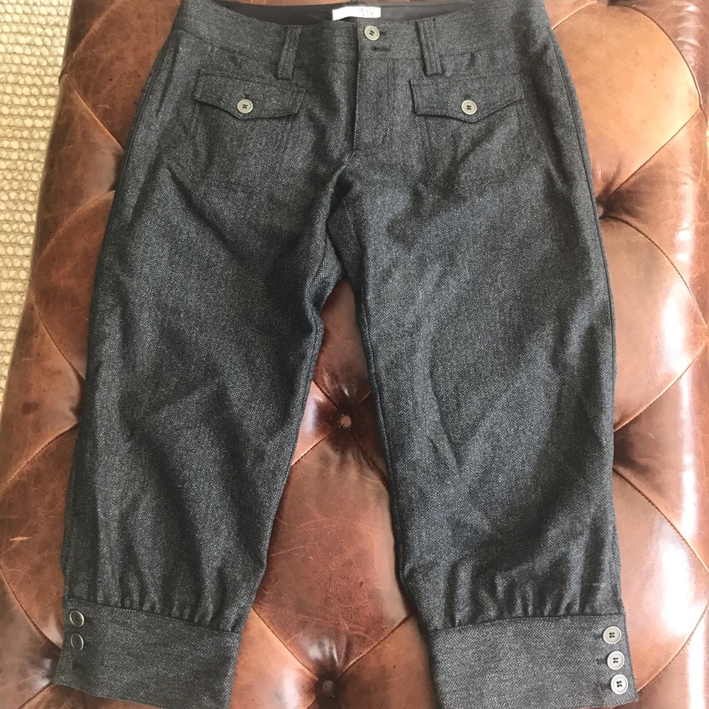 Joie California Wool Blend Cropped Pants Sz 6